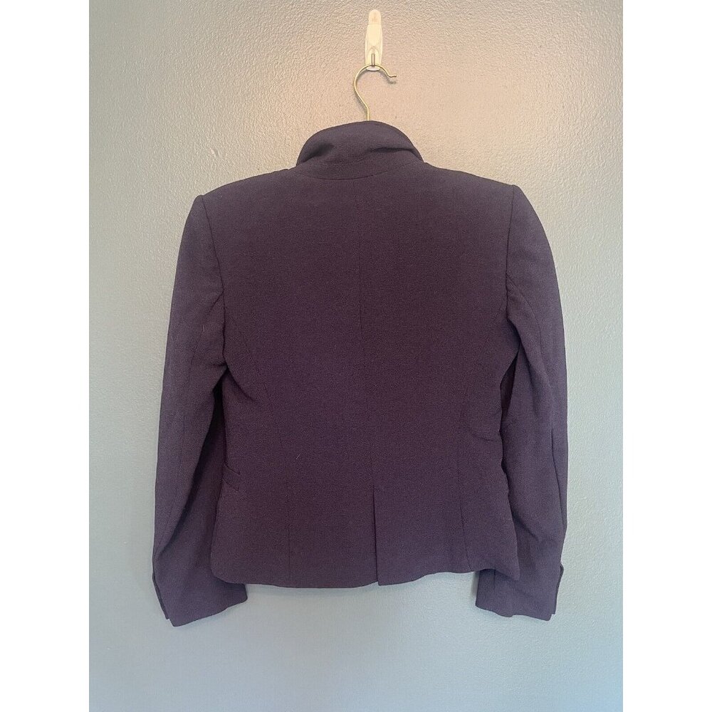 Zara Basic - Womens long sleeve one button Blazer Size Small Shoulder Pads - Picture 3 of 3